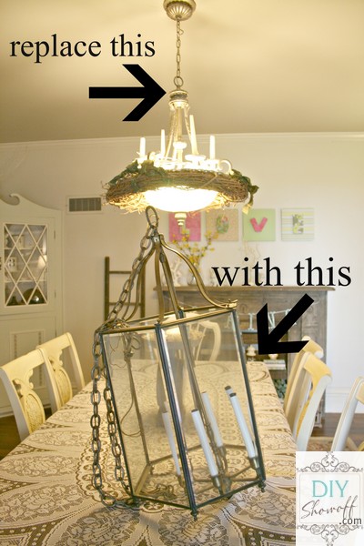 Diy Decorating, How To Make A Dining Room Light Fixture