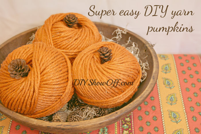 how to make yarn pumpkins
