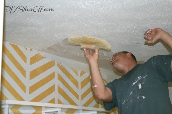 How To Paint And Stencil A Herringbone Accent Walldiy Show