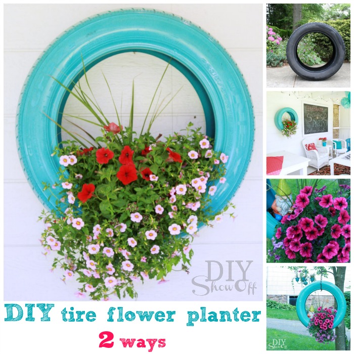 Diy Tire Planter Tutorialdiy Show Off Diy Decorating And Home