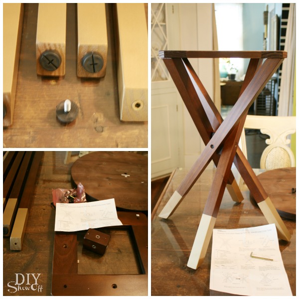 Diy Gold Dipped Furniture Legs Show Off Decorating And Home Improvement Blogdiy Blog