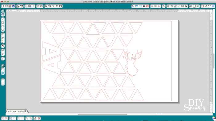 metallic arrow wall design tutorial @diyshowoff