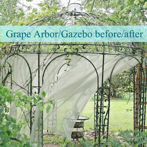 DIY Show Off Home Tour - gazebo, grape arbor