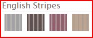English Stripes Fabric Sample Swatches from Comfort Works