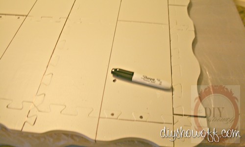 painted playmat tutorial, kitchen mat, DIY, Sharpie