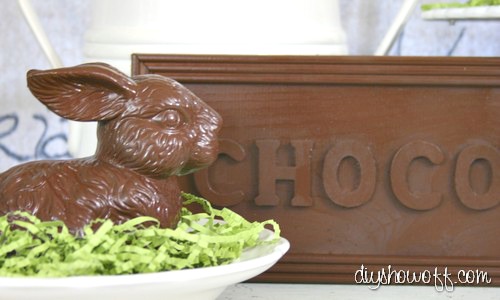 do it yourself, faux chocolate Easter decor