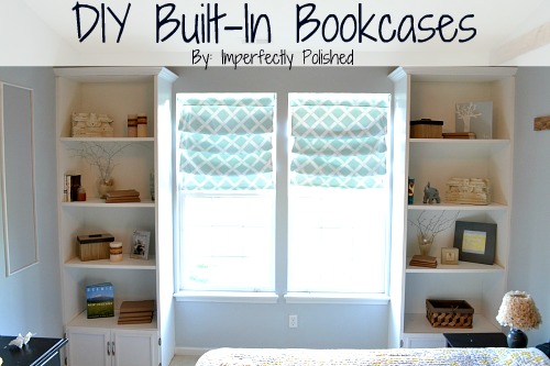 DIY built in bookcases
