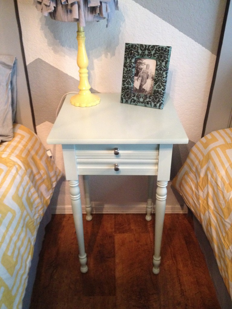 accent table before and after
