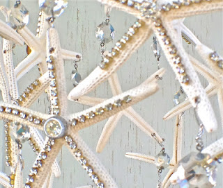 DIY starfish chandelier