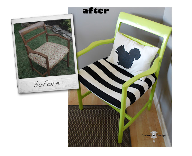 wood chair makeover