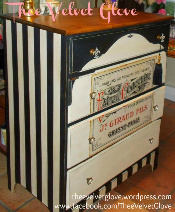 painted dresser