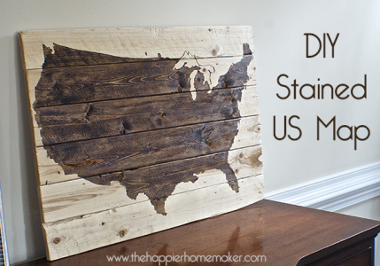 diy wood stained US map - DIY Show Off ™ - DIY Decorating and Home ...