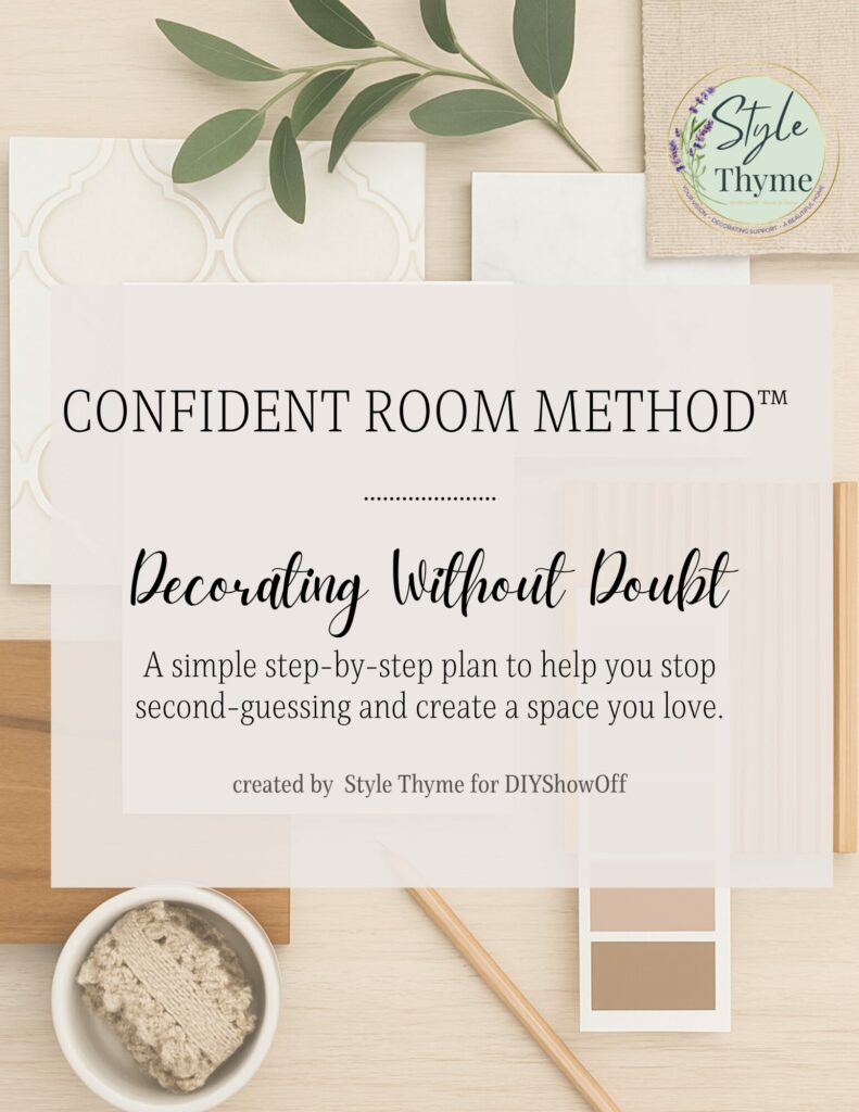 Confident Room Method cover with interior design flatlay