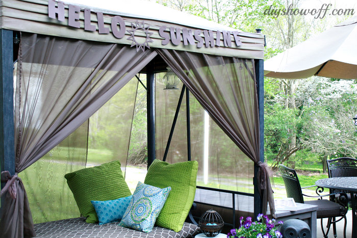 patio swing makeover