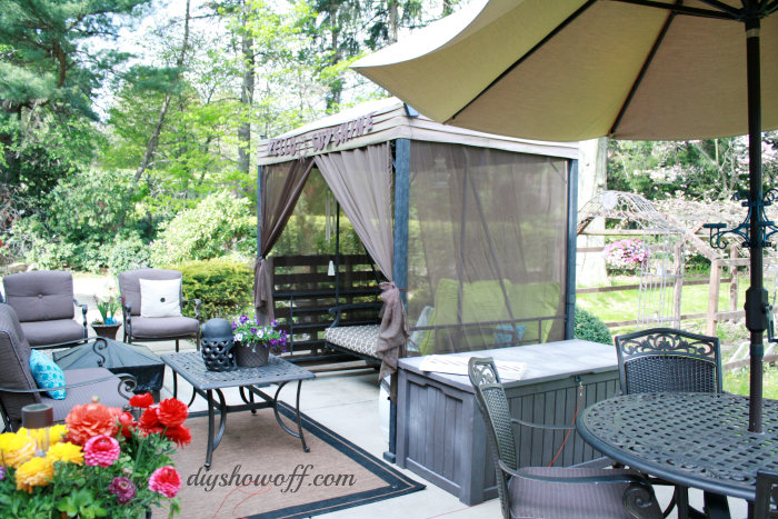 covered patio swing