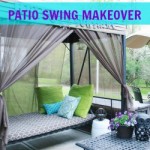 outdoor patio swing makeover