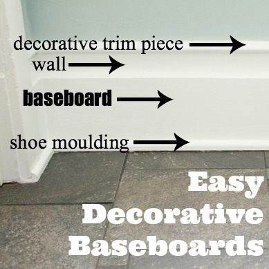 easy DIY decorative baseboard tutorial