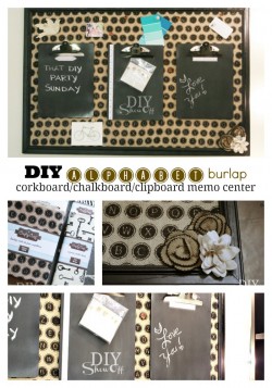 DIY Alphabet Burlap Corkboard Message CenterDIY Show Off ™ – DIY ...