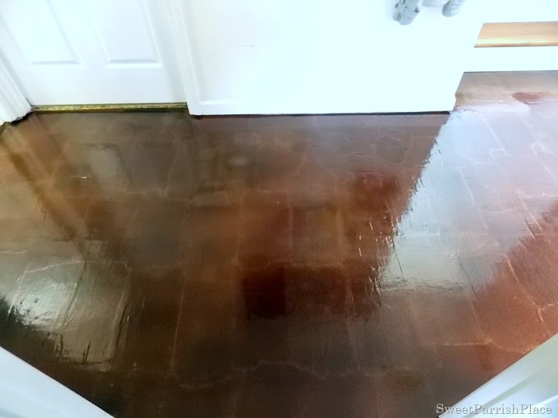 brown paper floor reveal - Sweet Parrish Place