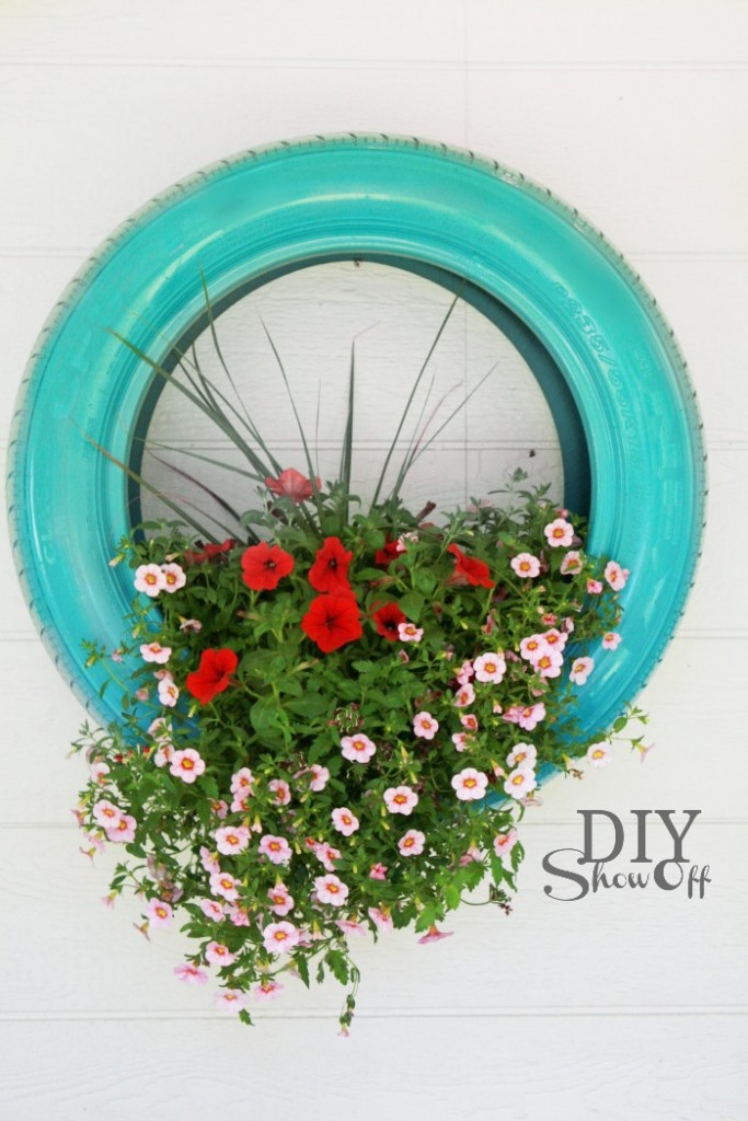 tire flower planter tutorial
