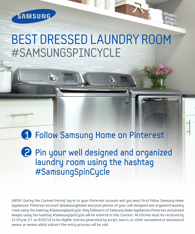 Samsung Best Dressed Laundry Room