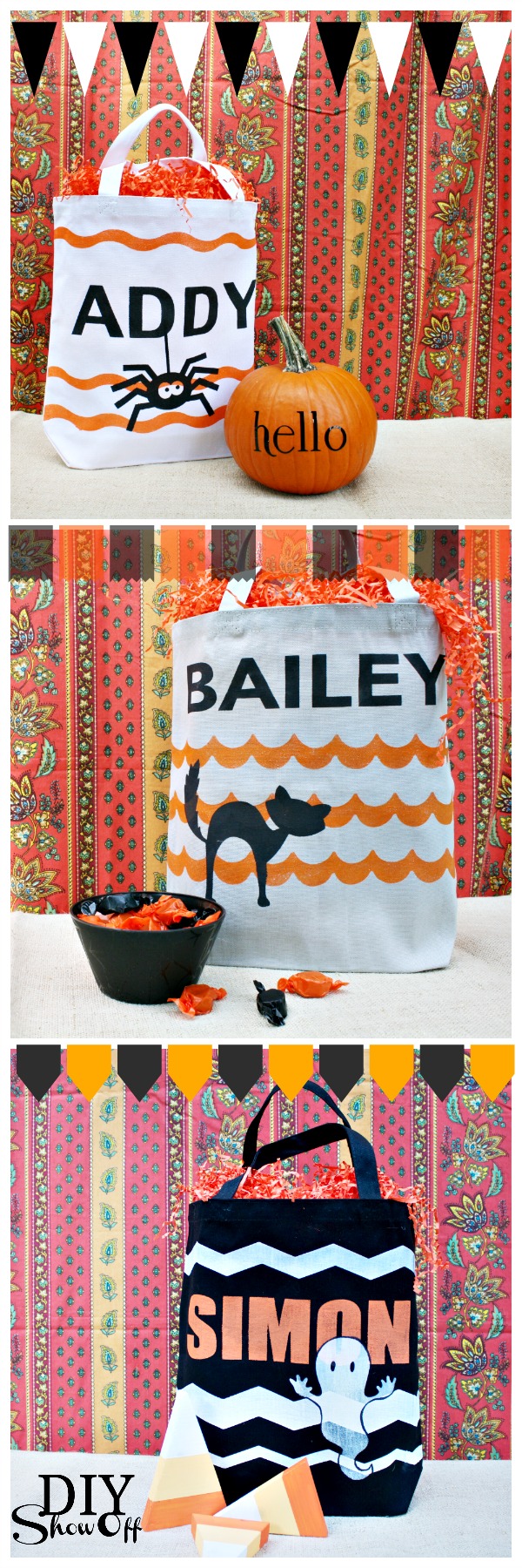 Personalized Trick or Treat Bags - DIY Show Off ™ - DIY Decorating
