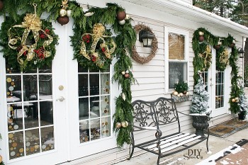 Decorating French Doors for ChristmasDIY Show Off ™ – DIY Decorating ...