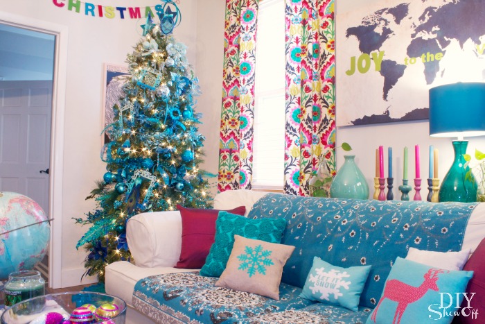 colorful Christmas decor