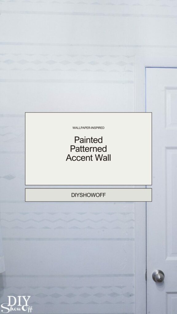 wallpaper inspired painted accent wall