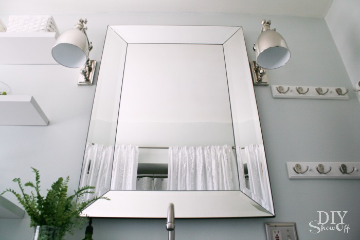 Bathroom Makeover Diy Show Off Decorating And Home Improvement Blogdiy Blog - Diy Beveled Mirror Frame