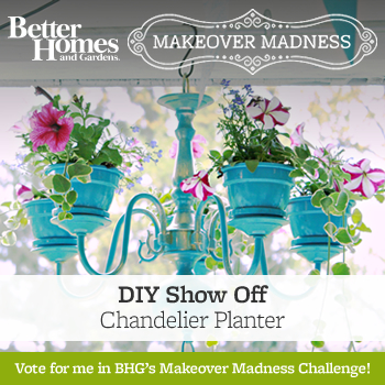 Better Homes and Gardens Makeover Madness DIYShowOff chandelier planter