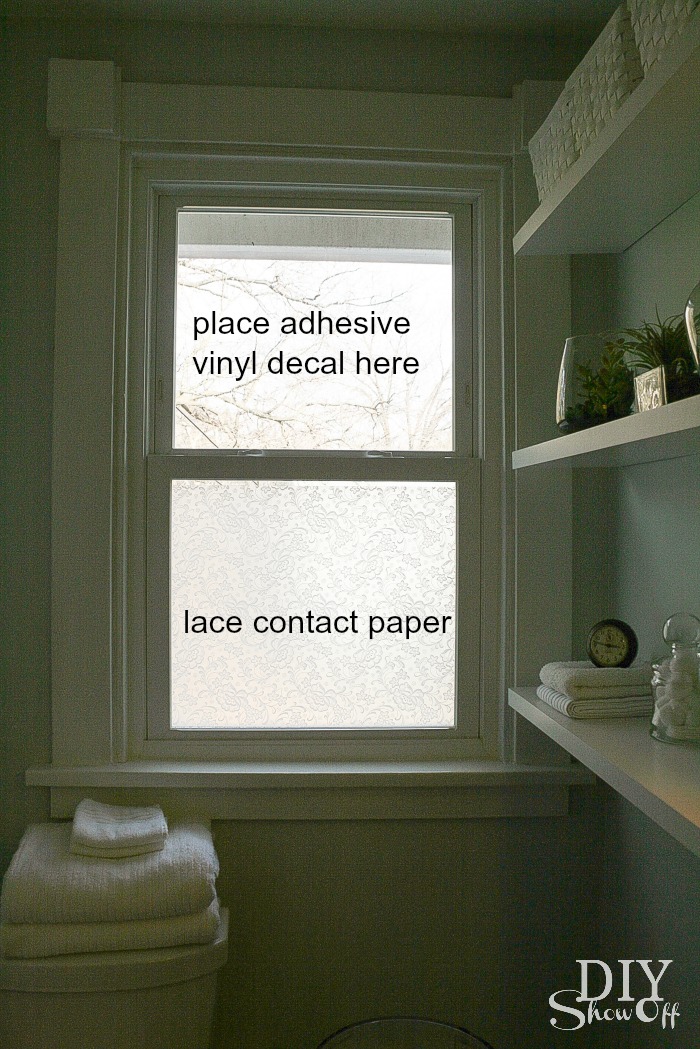 Create a Decorative Window Shade with Contact Paper