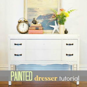 diyshowoff.com - painted dresser tutorial, Maison Blanche furniture paint & lime wax
