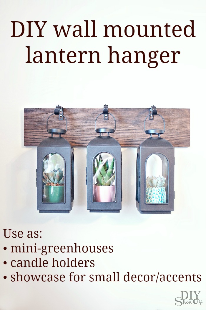 DIY wall mounted hanging lantern tutorial at diyshowoff.com