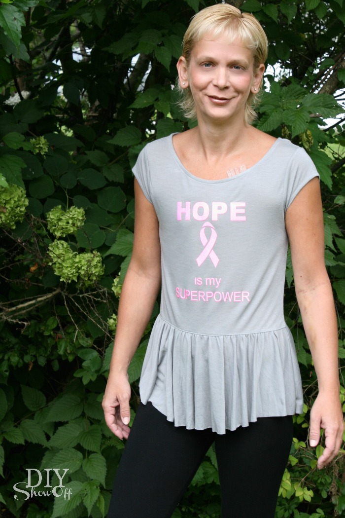 breast cancer (hope is my superpower) - Bobbi at diyshowoff.com