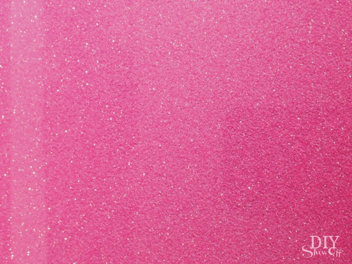party pink bling glitter iron on vinyl