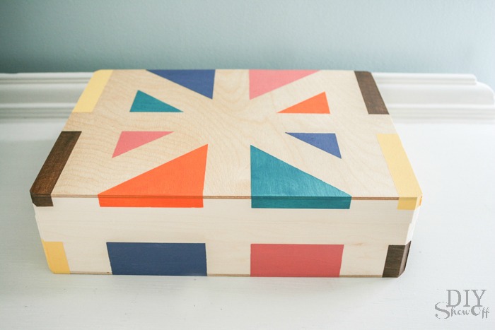 Painted Storage Box Craft Diy Show Off Diy Decorating And Home Improvement Blogdiy Show Off Diy Decorating And Home Improvement Blog