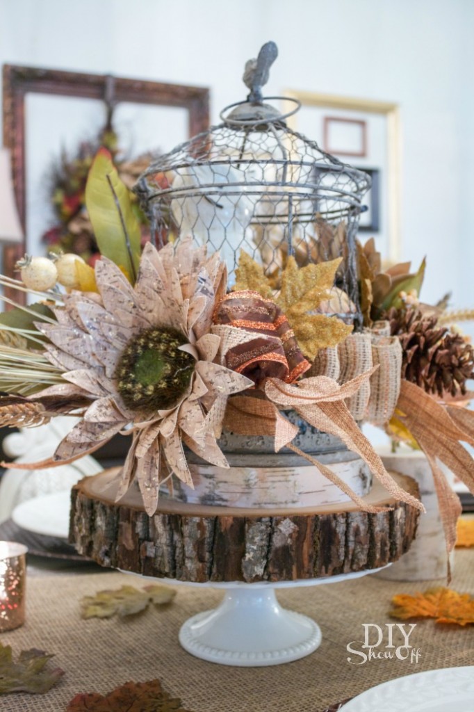 fall centerpiece @diyshowoff #michaelsmakers