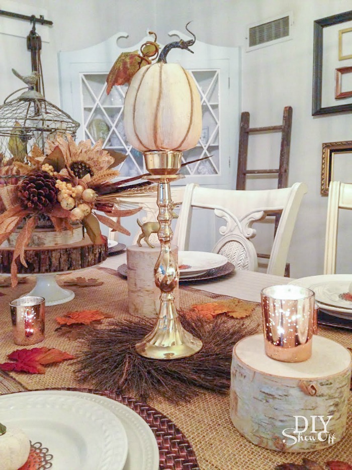 fall centerpiece @diyshowoff #michaelsmakers
