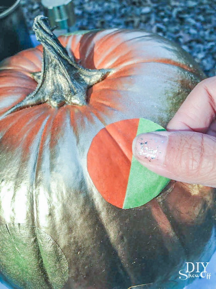 FrogTape pumpkin stencil tutorial @diyshowoff