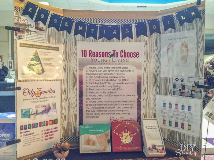 How to set up at a Young Living booth at vendor event @diyshowoff