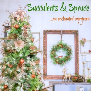 Succulents & Spruce Christmas Tree