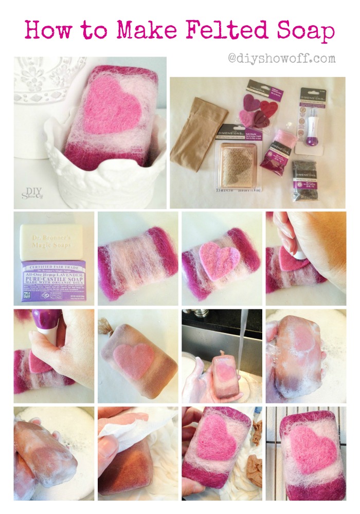 How to Make Felted Soap @diyshowoff.com #michaelsmakers