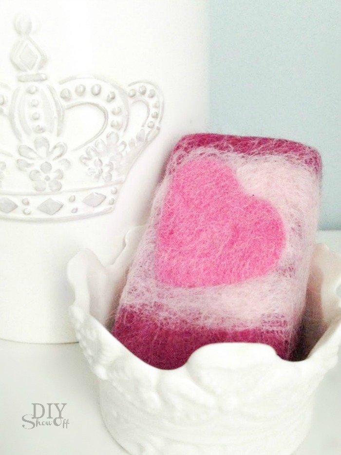 How to Make Felted Soap @diyshowoff.com #michaelsmakers