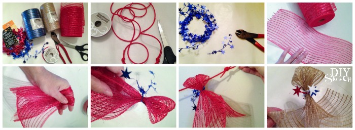 red white and blue decorative accents @diyshowoff @michaelsmakers