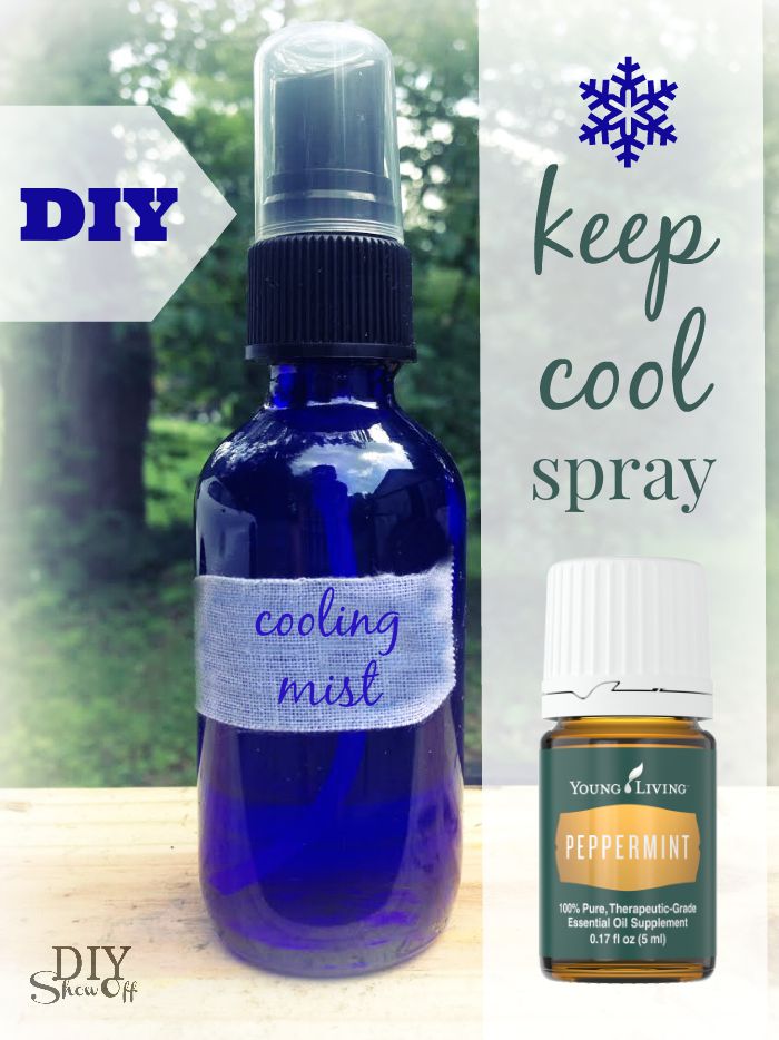 Keep calm & cool off! DIY cooling spray @diyshowoff