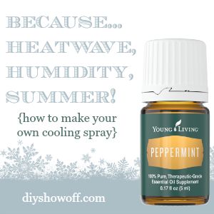 Whew! It's HOT! Learn how to make your own cooling spray @diyshowoff