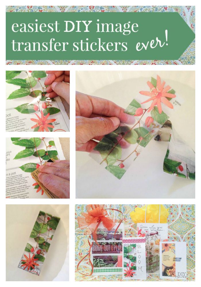 how to make DIY image transfer stickers @diyshowoff #MadeWithMichaels