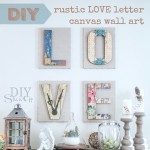 LOVE wall art canvases tutorial - DIY Show Off ™ - DIY Decorating and