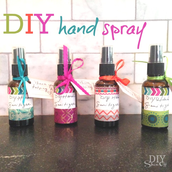 DIY essential oil infused hand purifier spray recipe @diyshowoff